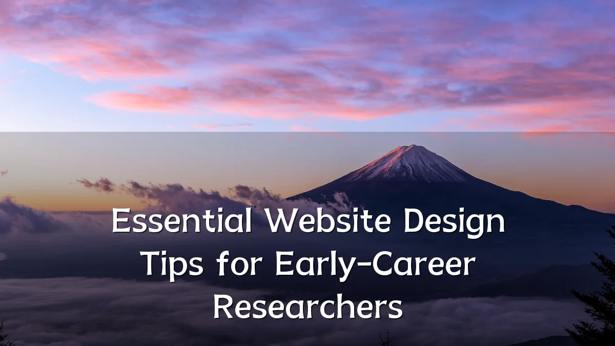 Essential Website Design Tips for Early-Career Researchers