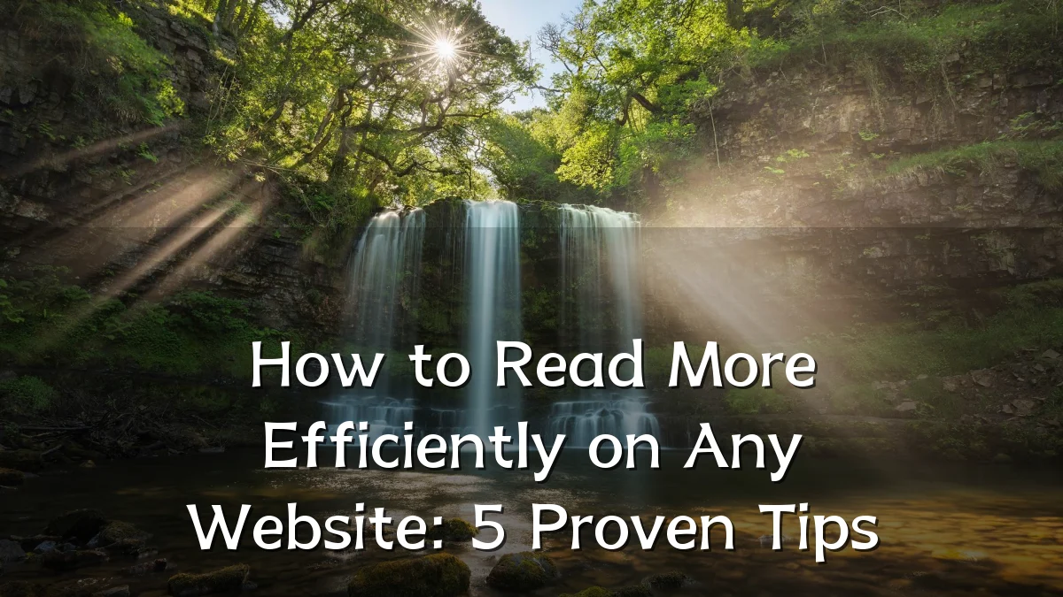 How to Read More Efficiently on Any Website: 5 Proven Tips