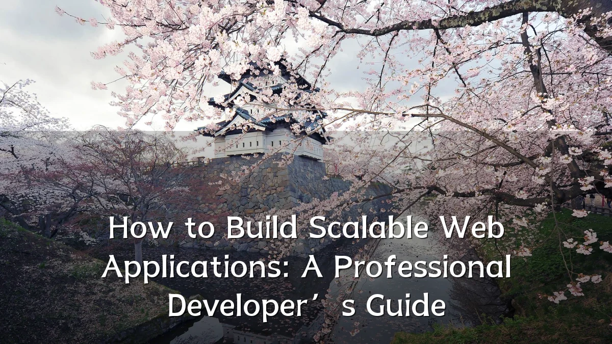 How to Build Scalable Web Applications: A Professional Developer’s Guide