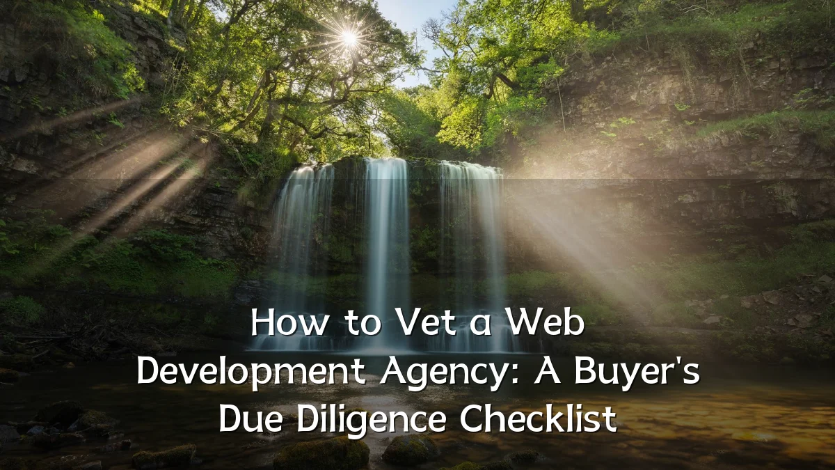How to Vet a Web Development Agency: A Buyer's Due Diligence Checklist
