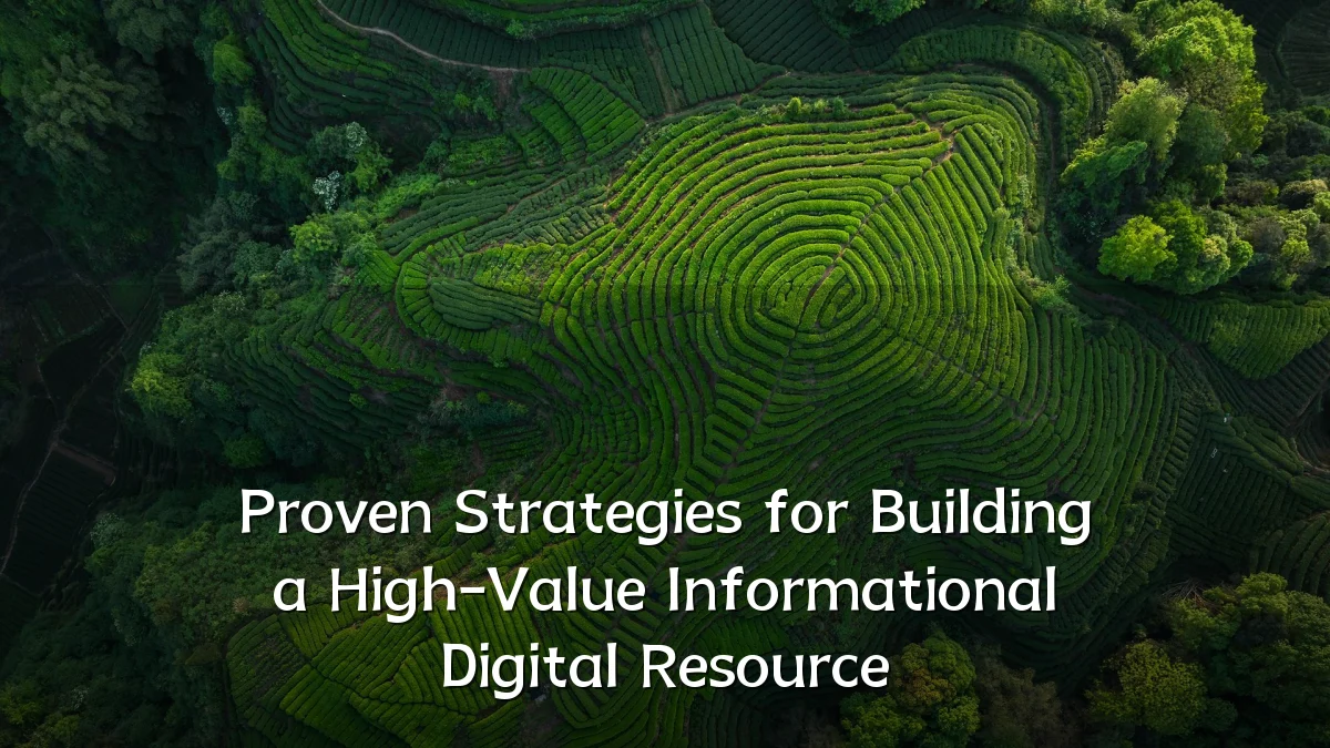 Proven Strategies for Building a High-Value Informational Digital Resource