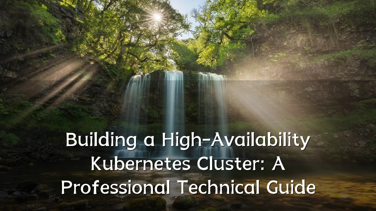 Building a High-Availability Kubernetes Cluster: A Professional Technical Guide