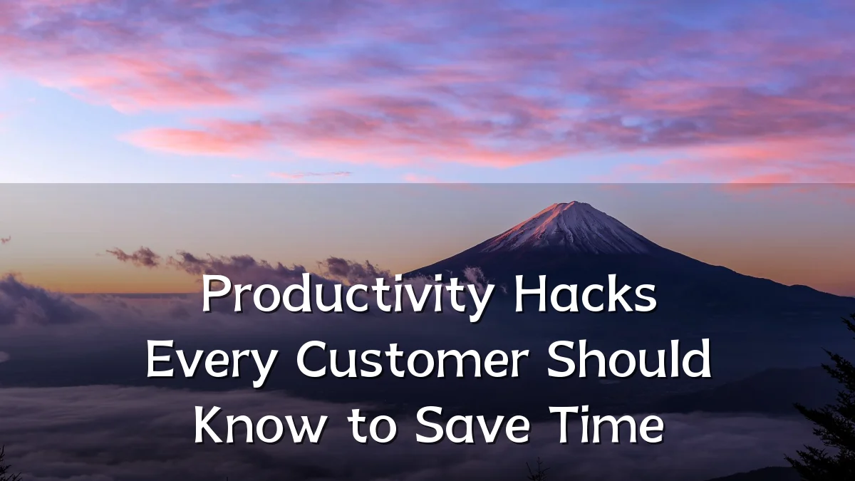 Productivity Hacks Every Customer Should Know to Save Time