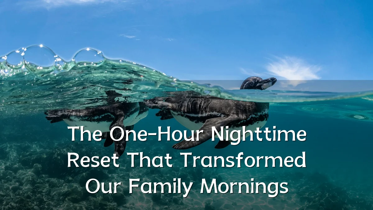 The One-Hour Nighttime Reset That Transformed Our Family Mornings