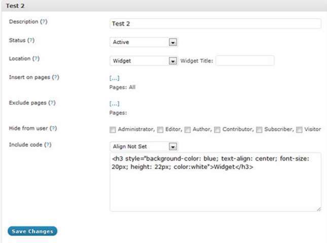 Code Insert Manager