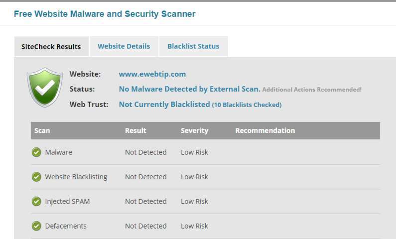 Sucuri-sitecheck-tool-FILEminimizer