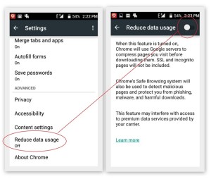 How to reduce Internet data usage in Android Phone