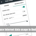 How to reduce Internet data usage in Android Phone