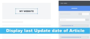 How To Display last Update date of WordPress Blog post