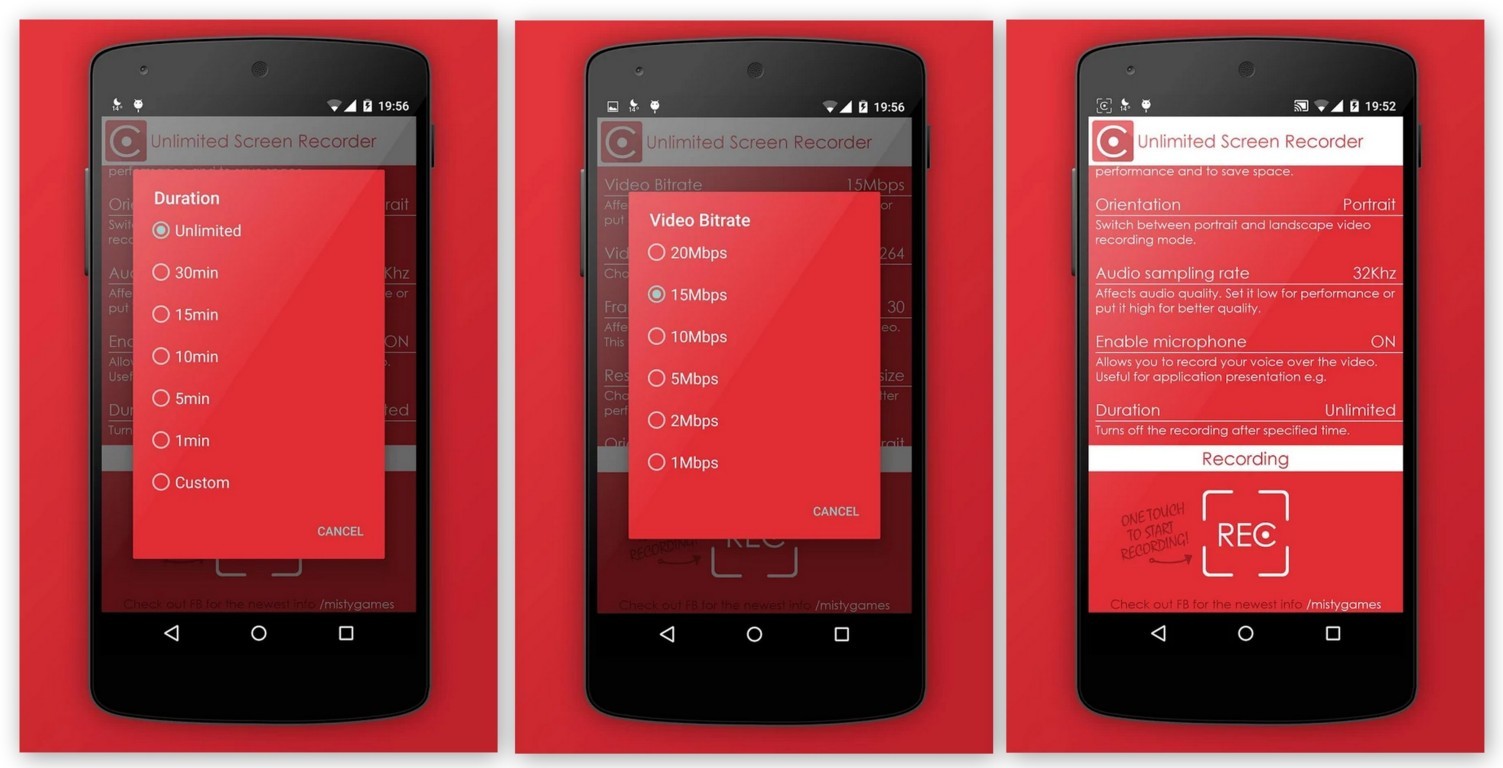screen recorder app for android without watermark