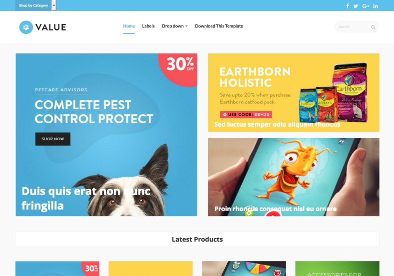 E-commerce Blogger Templates