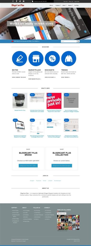 7 Best Free  Responsive  E  commerce  Blogger Templates 