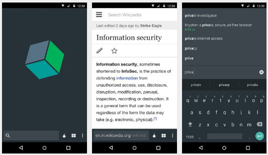 Secure Android Browsers